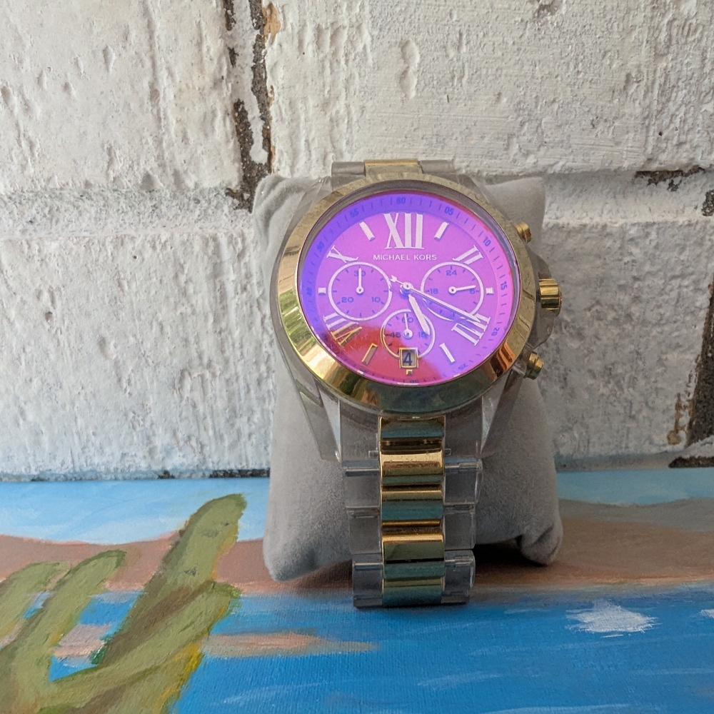 Michael Kors Gold and Clear Smartwatch